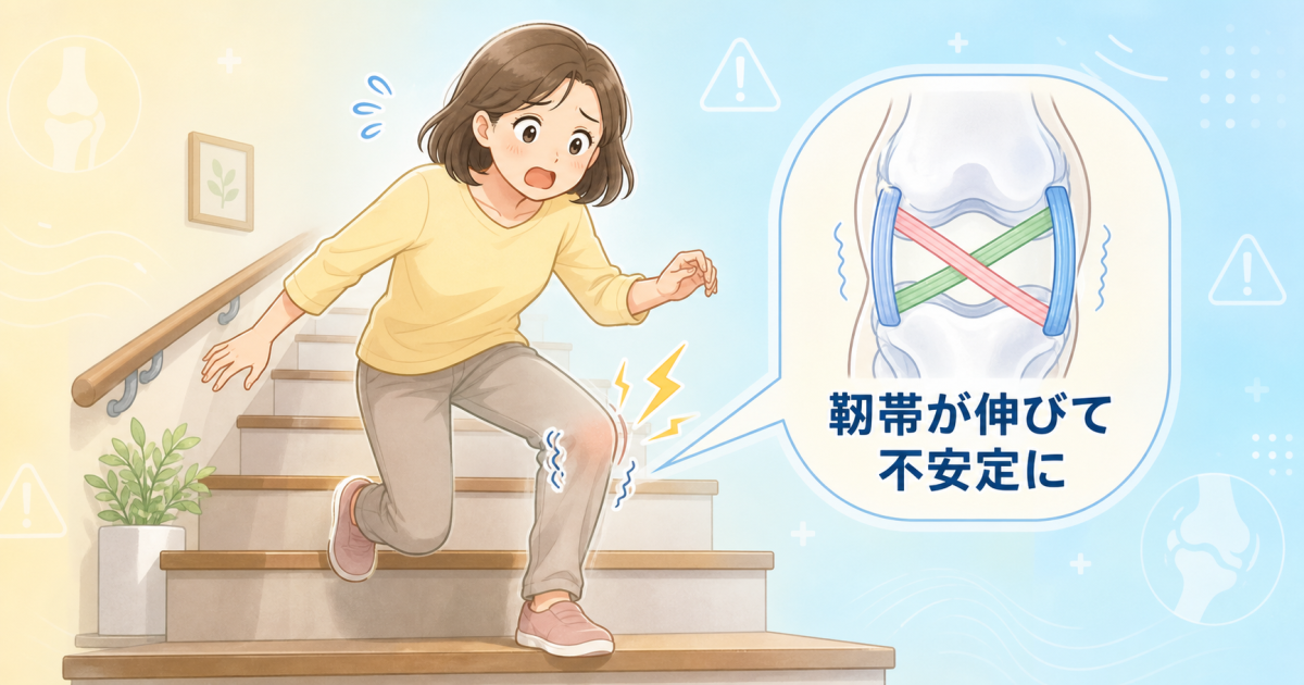 膝がガクッとする「膝崩れ」の原因と速やかに受診すべき目安