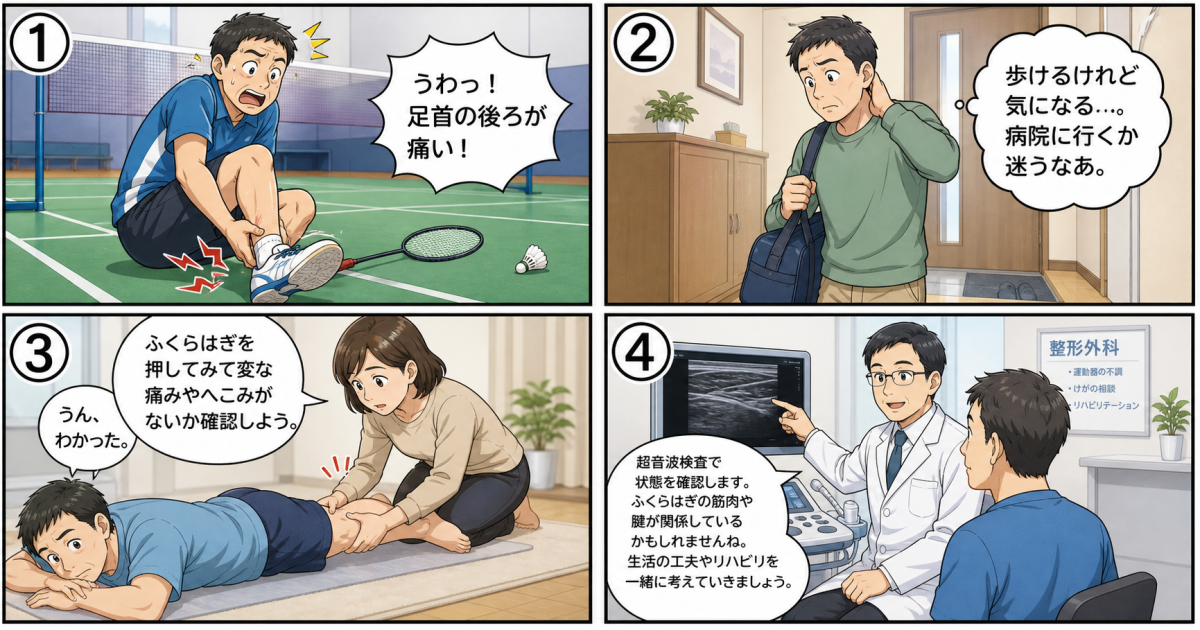 歩行可能だが痛むアキレス腱は断裂？3つのセルフチェックで受診判断