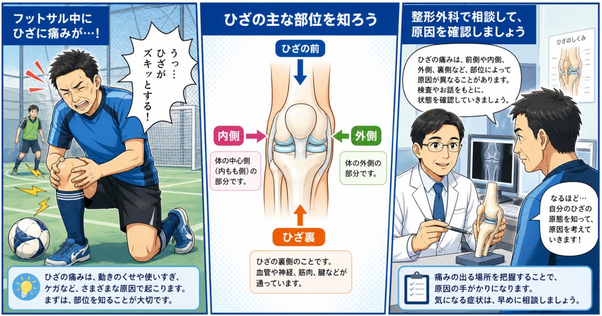 スポーツによる膝の痛みは受診すべき？部位別の原因と症状を解説