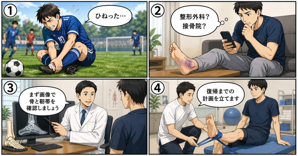 スポーツの怪我は整形外科か接骨院か？仕事や競技復帰への選び方