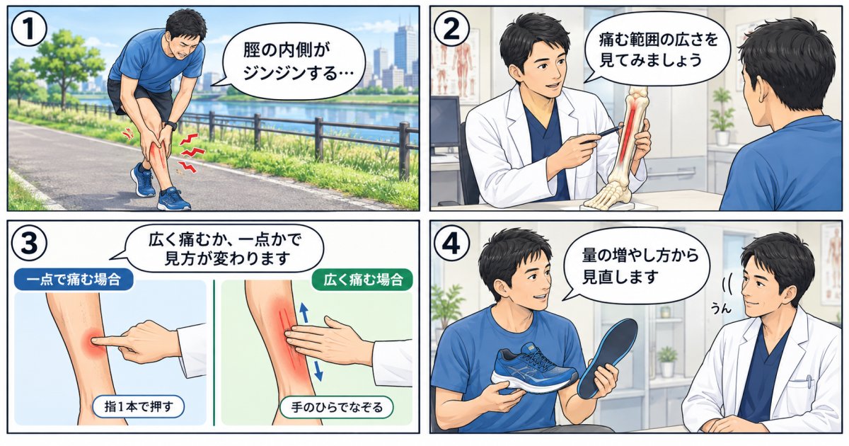 その脛の痛みはシンスプリントか？走り続けて良い症状か解説