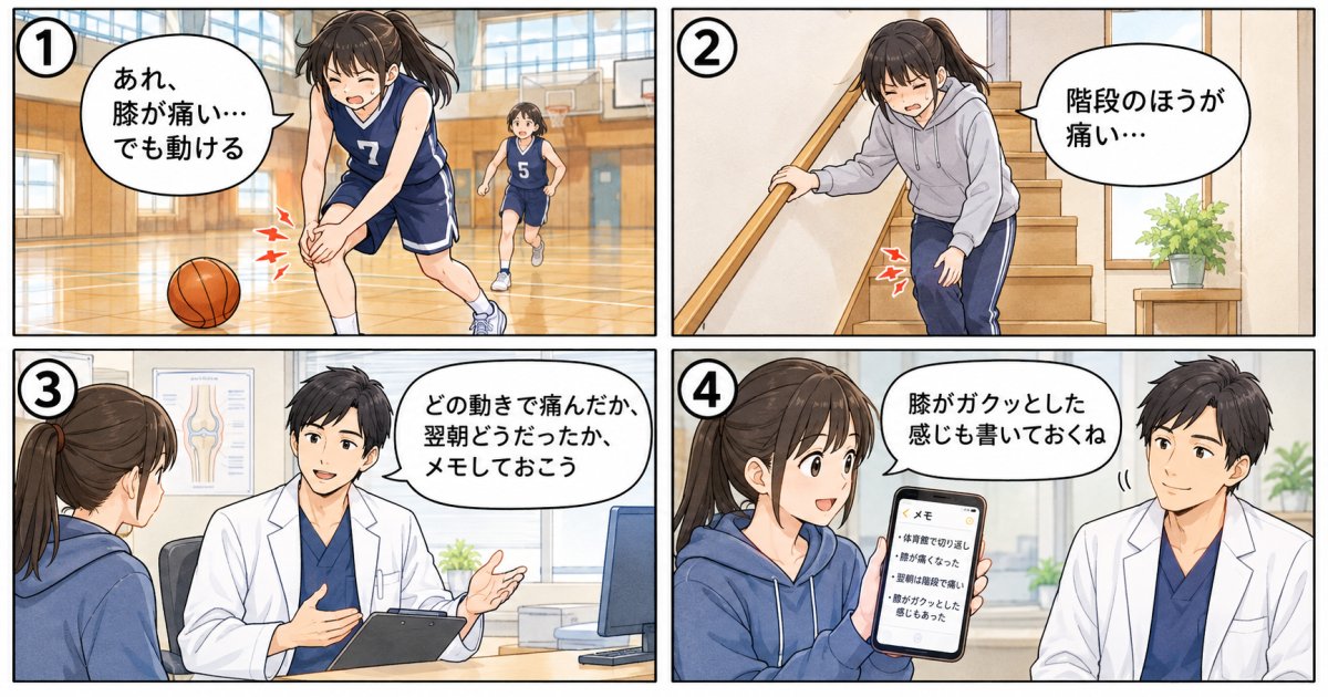 膝が痛いまま練習していい?まず確かめたい変化