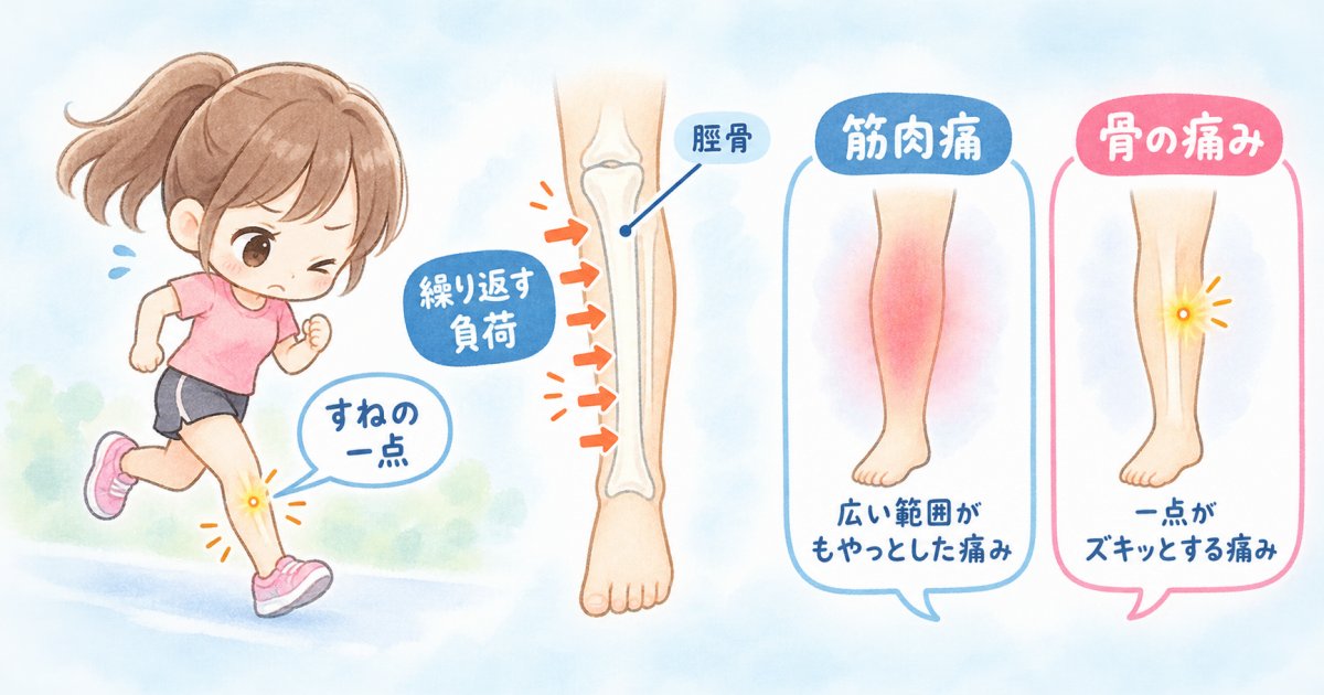 疲労骨折の症状に気づかないのはなぜ？すねの痛みの見方