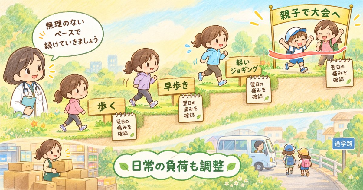 仕事や送迎を続けながら、走る生活へ戻るには